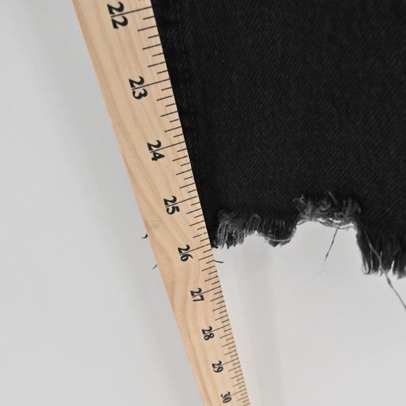 Free People Womens Maggie Mid Rise Straight Leg Jeans Size 30 Black We The Free - Picture 5 of 13